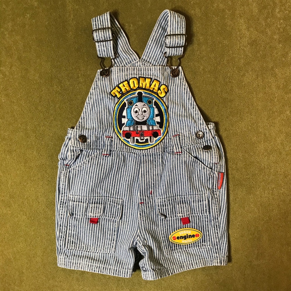 Thomas the Train SODOR Striped Engineer Overalls